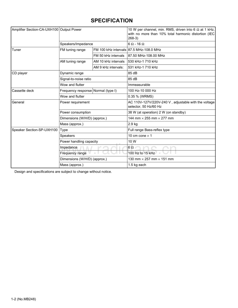 Jvc-UXH-100-Service-Manual电路原理图.pdf_第2页