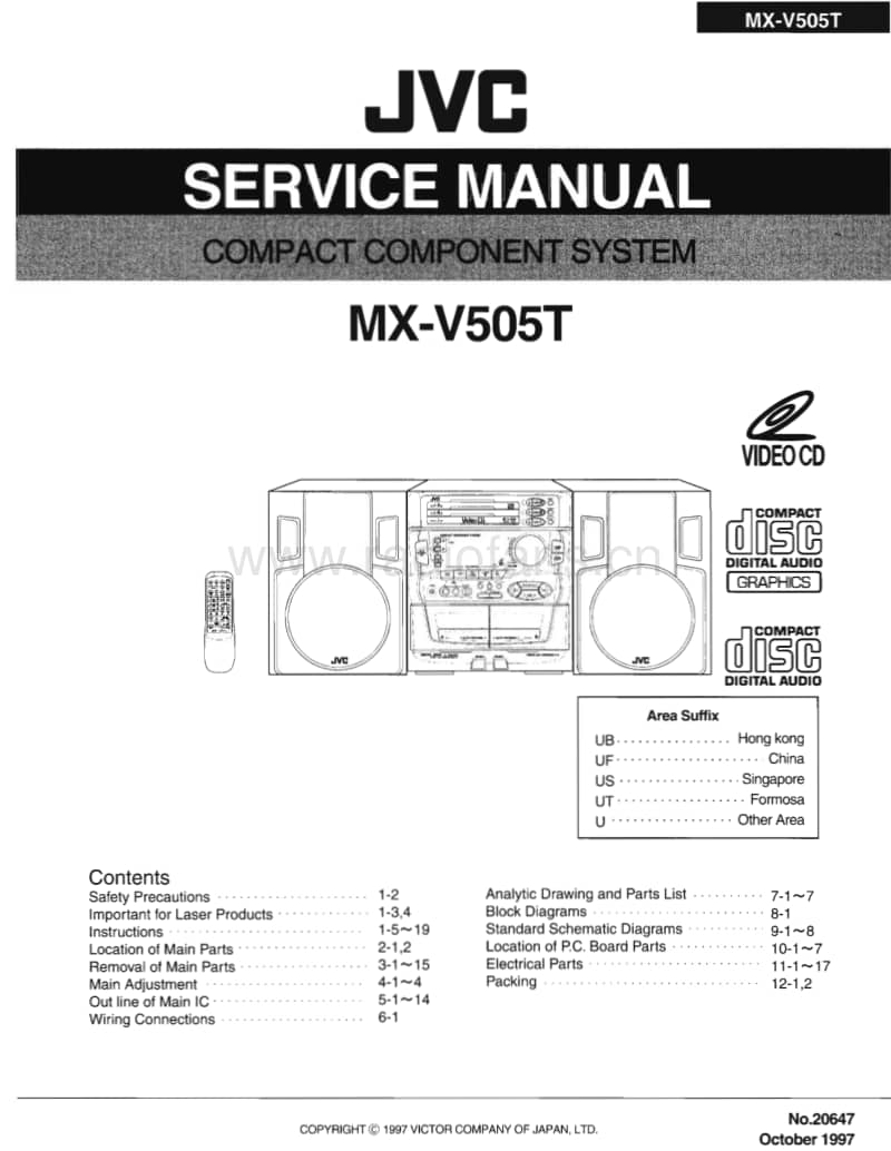 Jvc-MXV-505-T-Service-Manual电路原理图.pdf_第1页
