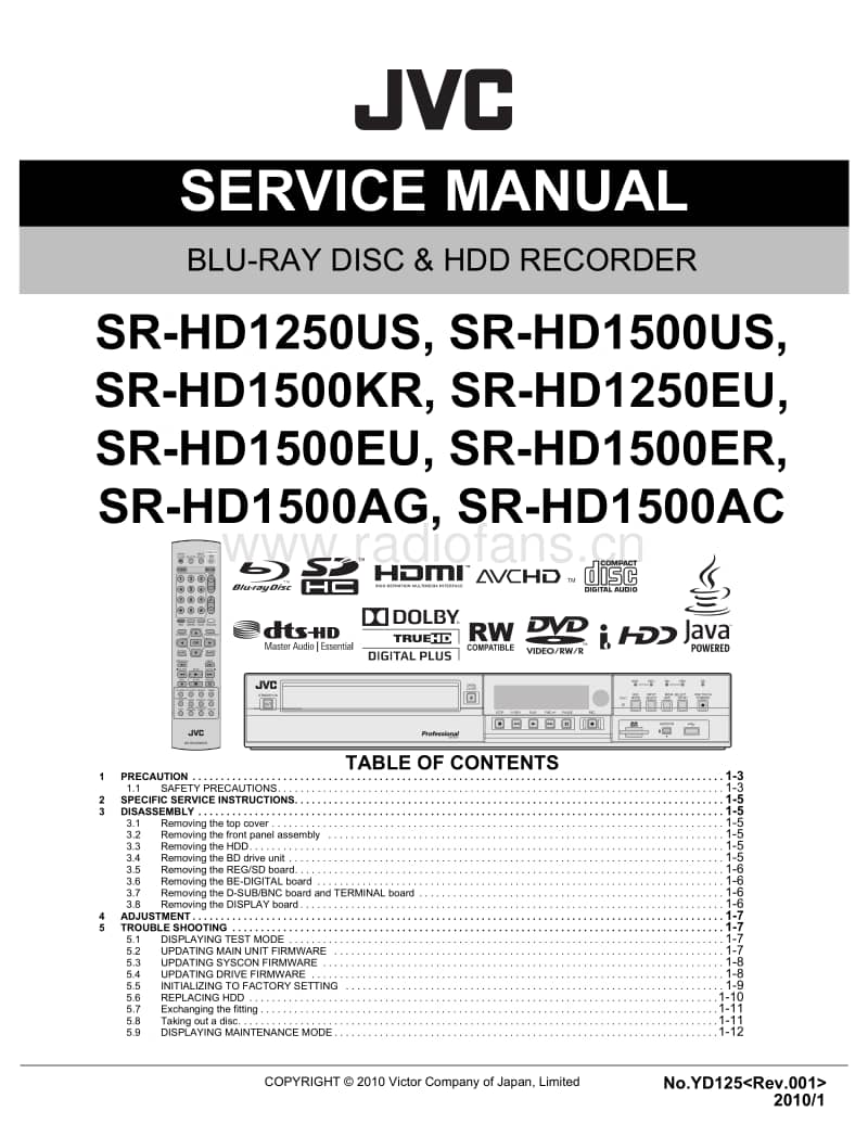 Jvc-SRHD-1500-EU-Service-Manual电路原理图.pdf_第1页
