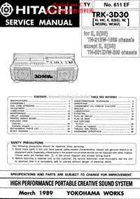Hitachi-TRK-3-D-30-Service-Manual电路原理图.pdf