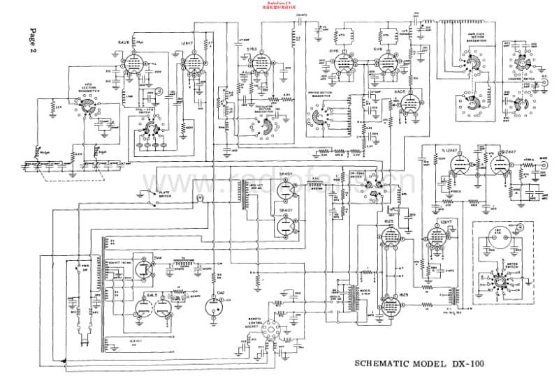 Heathkit-DX-100-Schematic电路原理图.pdf_第1页