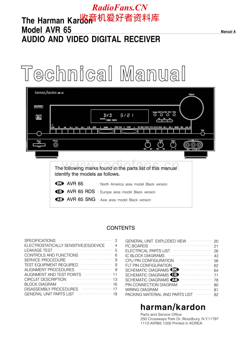 Harman-Kardon-AVR-65-Service-Manual电路原理图.pdf_第1页