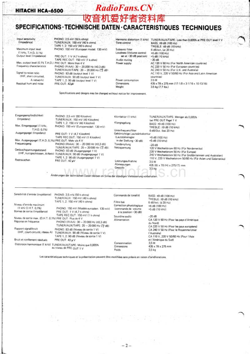 Hitachi-HCA-6500-Service-Manual(3)电路原理图.pdf_第2页