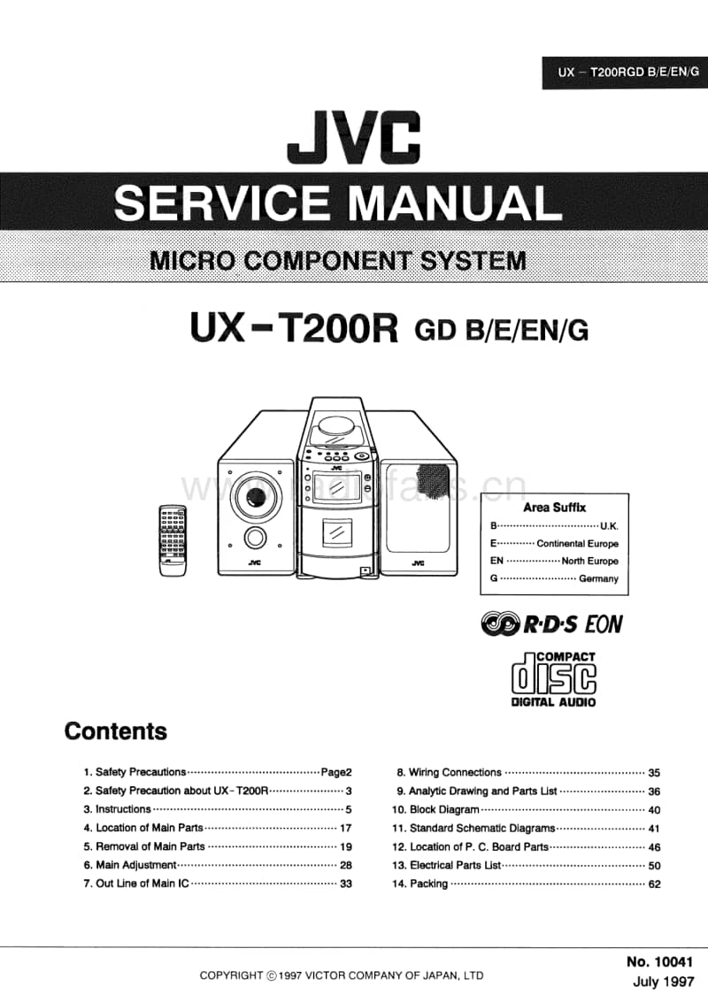 Jvc-UXT-200-R-Service-Manual电路原理图.pdf_第1页