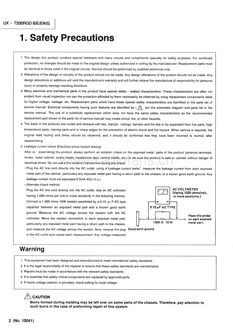 Jvc-UXT-200-R-Service-Manual电路原理图.pdf_第2页