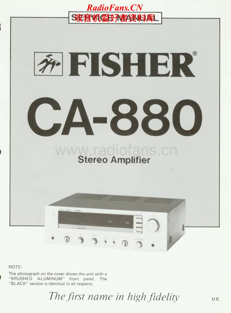 Fisher-CA-880-Service-Manual电路原理图.pdf_第1页