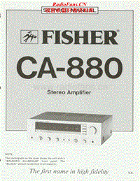 Fisher-CA-880-Service-Manual电路原理图.pdf