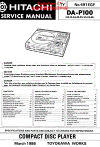 Hitachi-DAP-100-Service-Manual电路原理图.pdf
