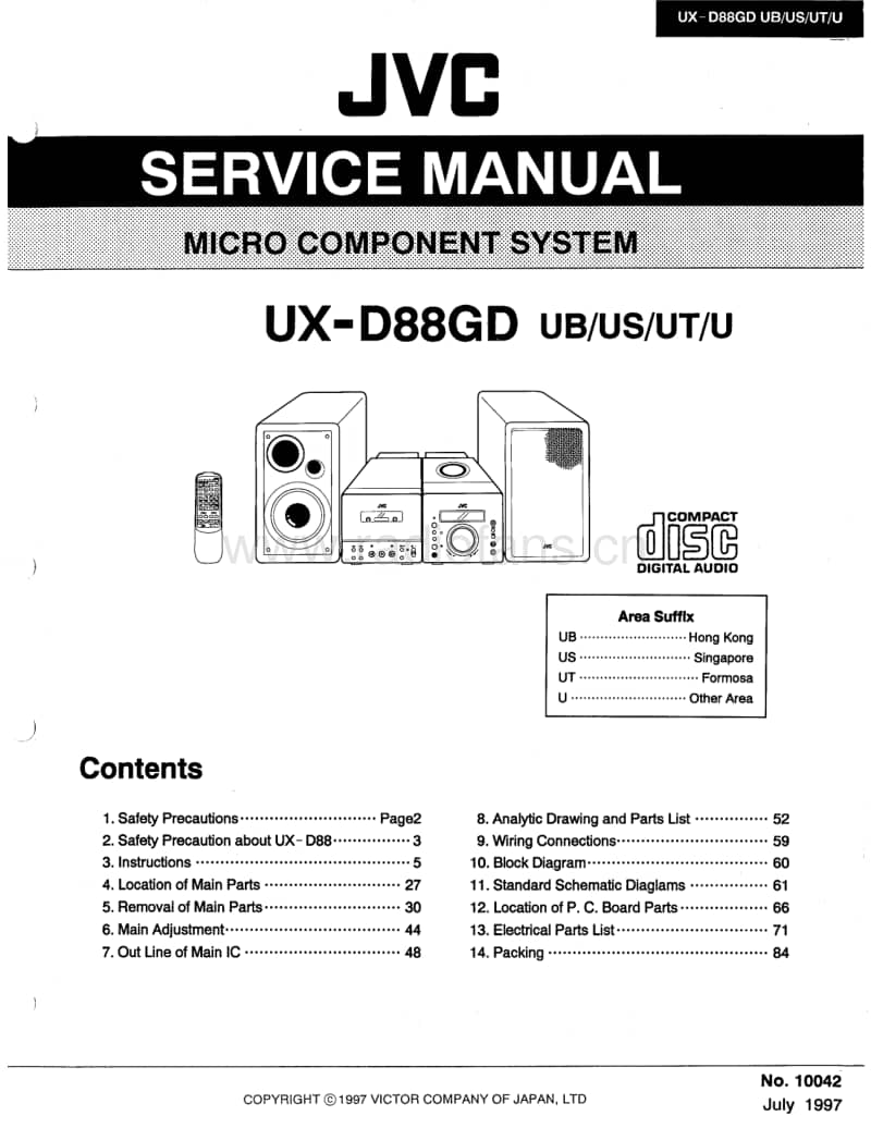 Jvc-UXD-88-GD-Service-Manual电路原理图.pdf_第1页