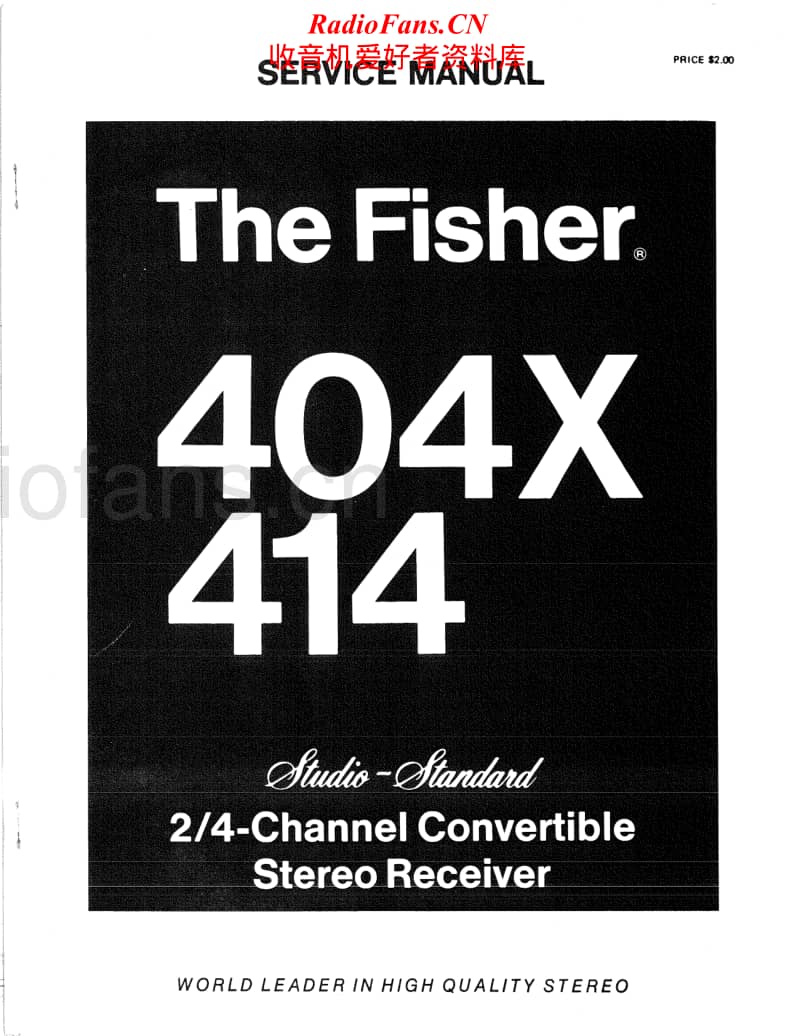 Fisher-414-Service-Manual电路原理图.pdf_第1页