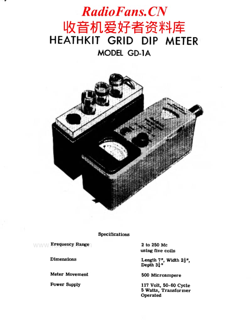 Heathkit-GD-1A-Schematic-Manual电路原理图.pdf_第2页