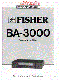 Fisher-BA-3000-Service-Manual电路原理图.pdf
