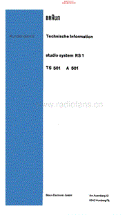 Braun-RS-1-Service-Manual电路原理图.pdf