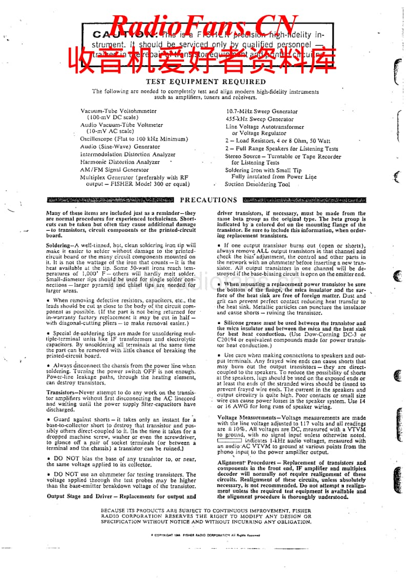 Fisher-700-T-Service-Manual电路原理图.pdf_第2页