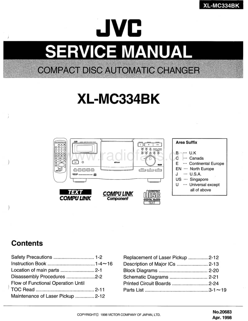Jvc-XLMC-334-BK-Service-Manual电路原理图.pdf_第1页