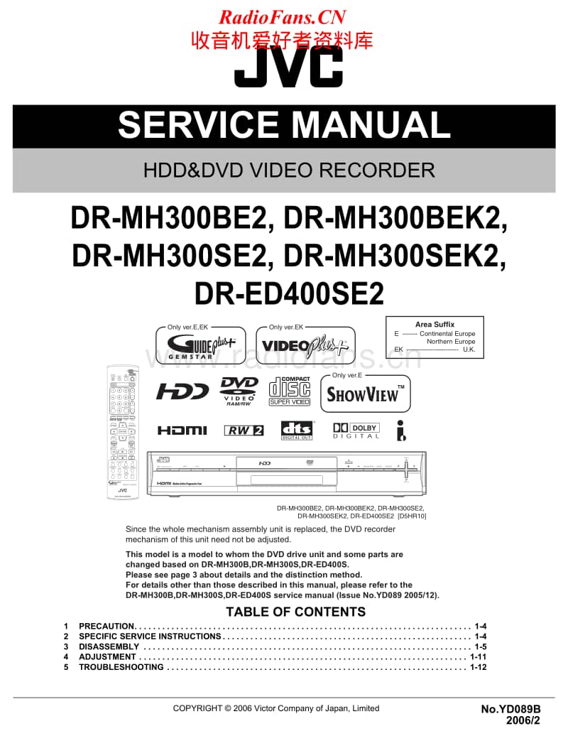 Jvc-DRED-400-SE-2-Service-Manual电路原理图.pdf_第1页