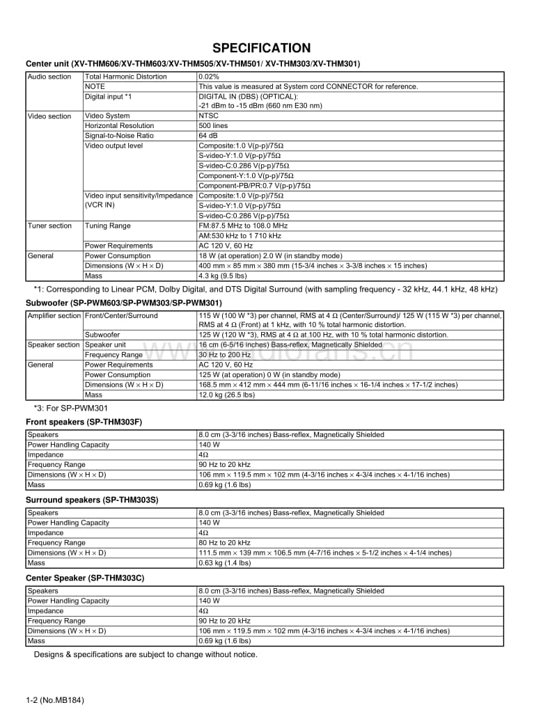 Jvc-THM-301-Service-Manual电路原理图.pdf_第2页