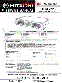 Hitachi-HGE-77-Service-Manual电路原理图.pdf