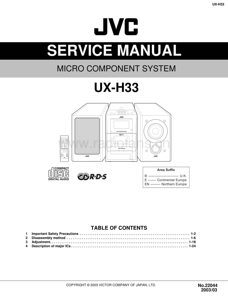 Jvc-UXH-33-Service-Manual电路原理图.pdf_第1页