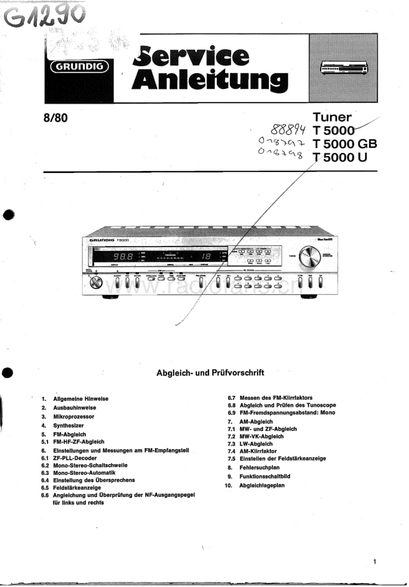 Grundig-T-5000-Service-Manual电路原理图.pdf_第1页