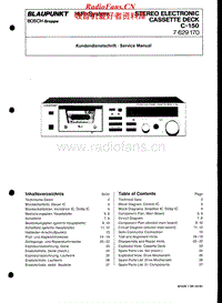 Blaupunkt-C-150-Service-Manual电路原理图.pdf