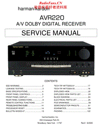 Harman-Kardon-AVR-220-Service-Manual电路原理图.pdf