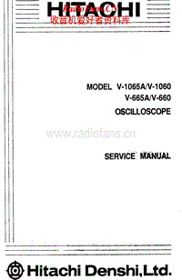 Hitachi-V-1060-Service-Manual电路原理图.pdf