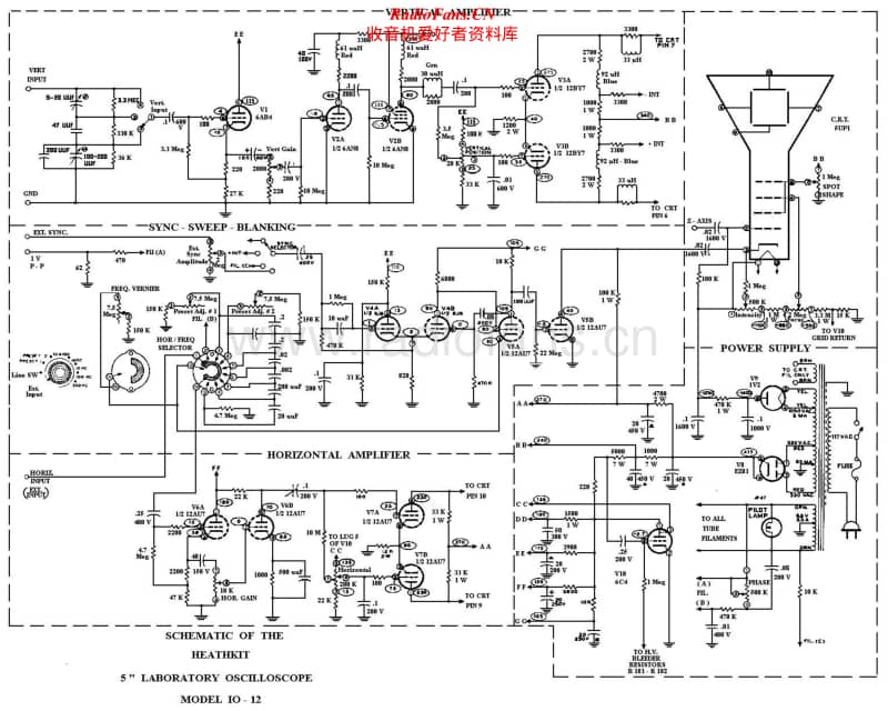 Heathkit-IO-12-Schematic电路原理图.pdf_第1页