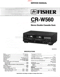 Fisher-CRW-560-Schematic电路原理图.pdf