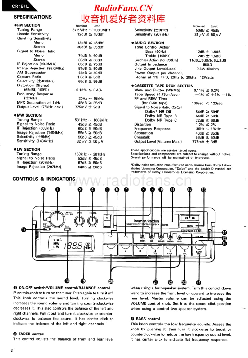 Harman-Kardon-CR-151-L-Service-Manual电路原理图.pdf_第2页
