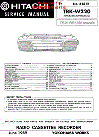 Hitachi-TRKW-220-Service-Manual电路原理图.pdf