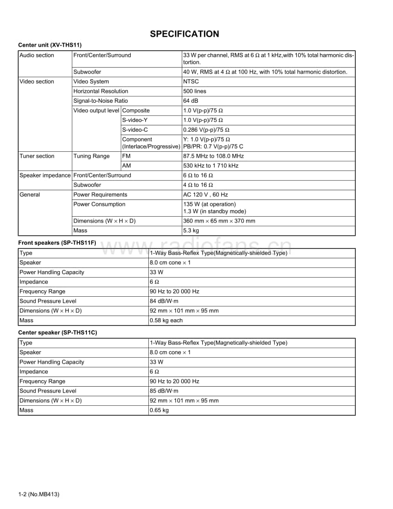 Jvc-THS-11-Service-Manual电路原理图.pdf_第2页