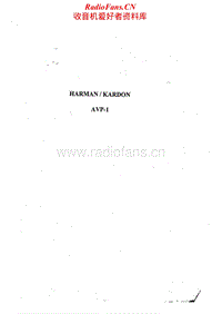 Harman-Kardon-AVP-1-Service-Manual电路原理图.pdf