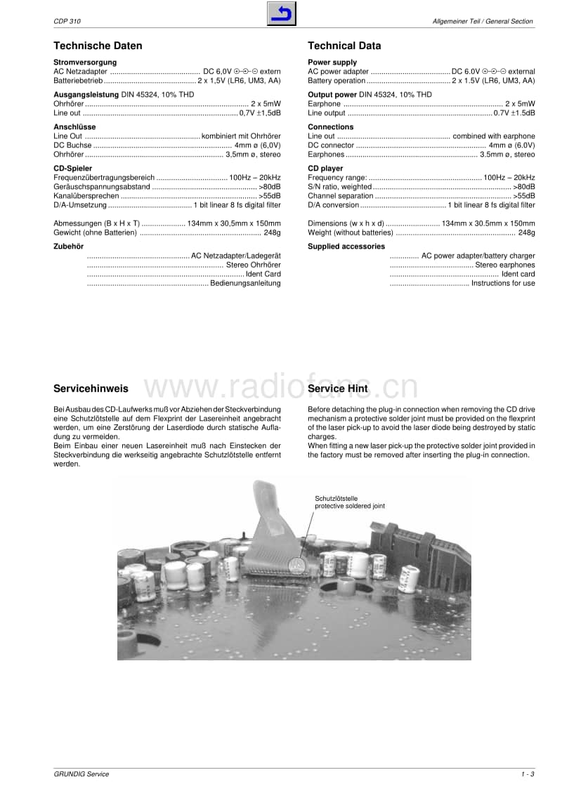Grundig-CDP-310-Service-Manual电路原理图.pdf_第3页