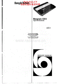Bang-Olufsen-Beogram_CD_X-Service-Manual(1)电路原理图.pdf