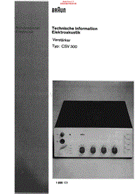 Braun-CSV-300-Schematic电路原理图.pdf