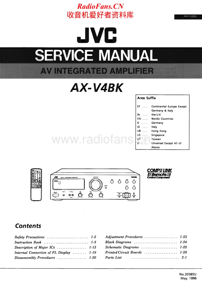 Jvc-AXV-4-BK-Service-Manual电路原理图.pdf_第1页
