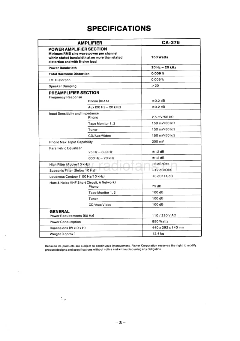 Fisher-CA-276-Service-Manual电路原理图.pdf_第3页