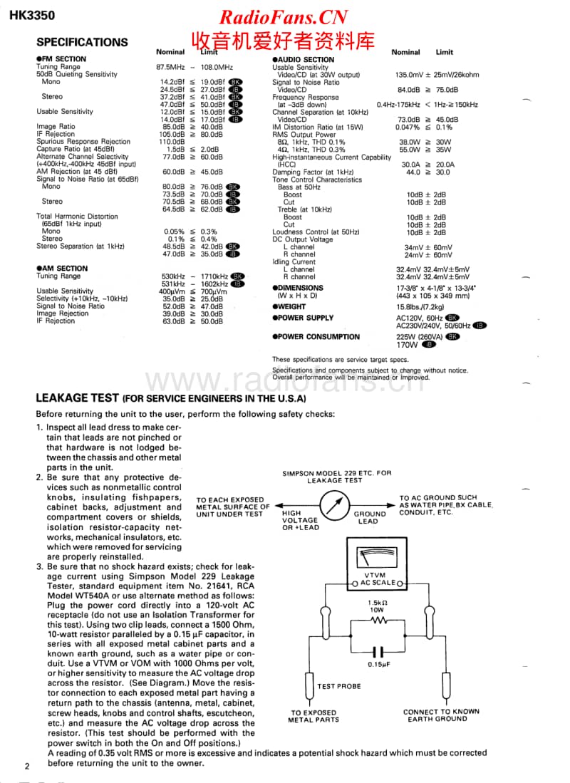 Harman-Kardon-HK-3350-Service-Manual电路原理图.pdf_第2页