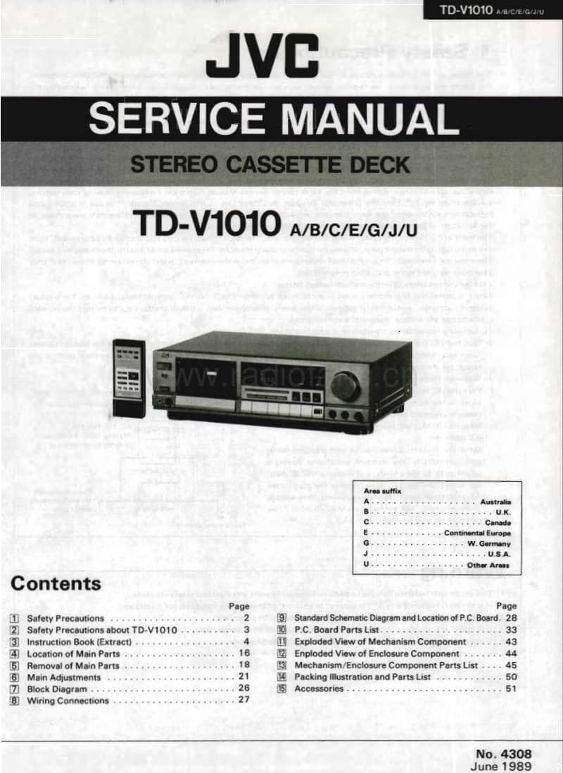 Jvc-TDV-1010-Service-Manual电路原理图.pdf_第1页