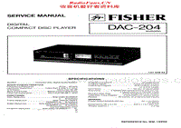 Fisher-DAC-204-Service-Manual电路原理图.pdf