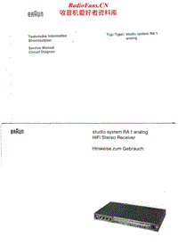 Braun-RA-1-Service-Manual-2电路原理图.pdf