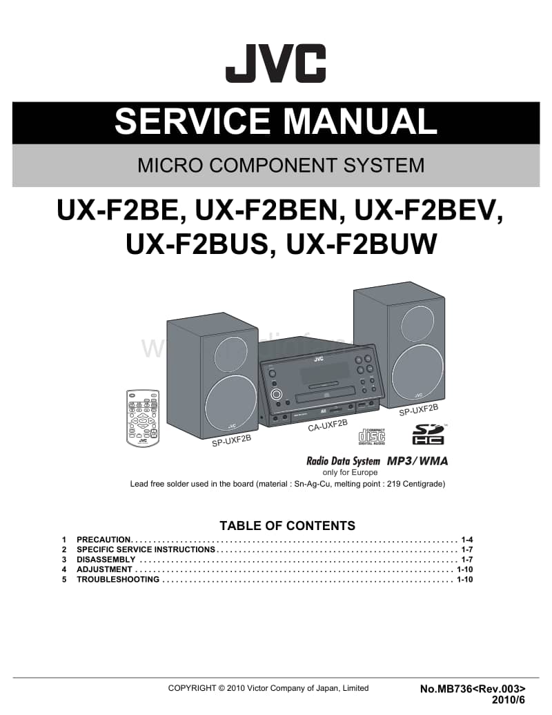 Jvc-UXF-2-Service-Manual电路原理图.pdf_第1页