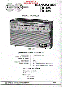 Continental-Edison-TR-423-Service-Manual电路原理图.pdf