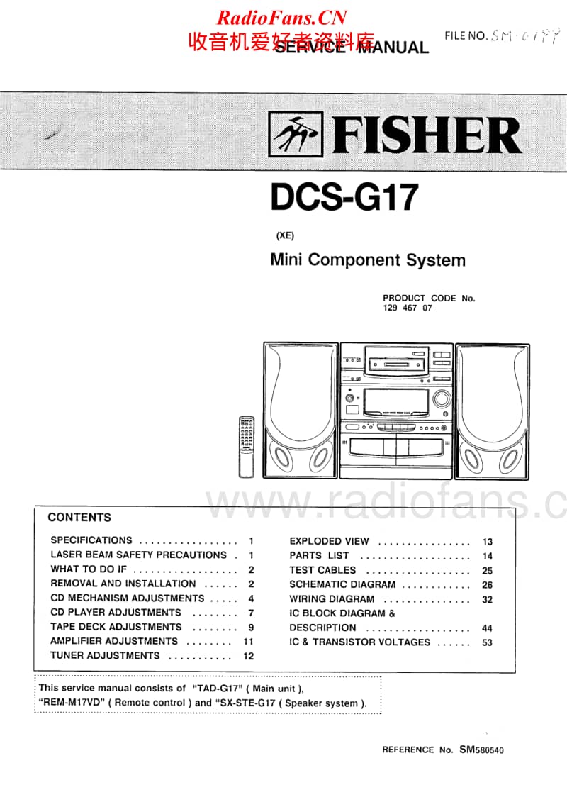Fisher-DCSG-17-Service-Manual电路原理图.pdf_第1页