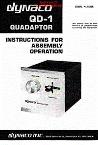 Dynaco-QD-1-Service-Manual电路原理图.pdf