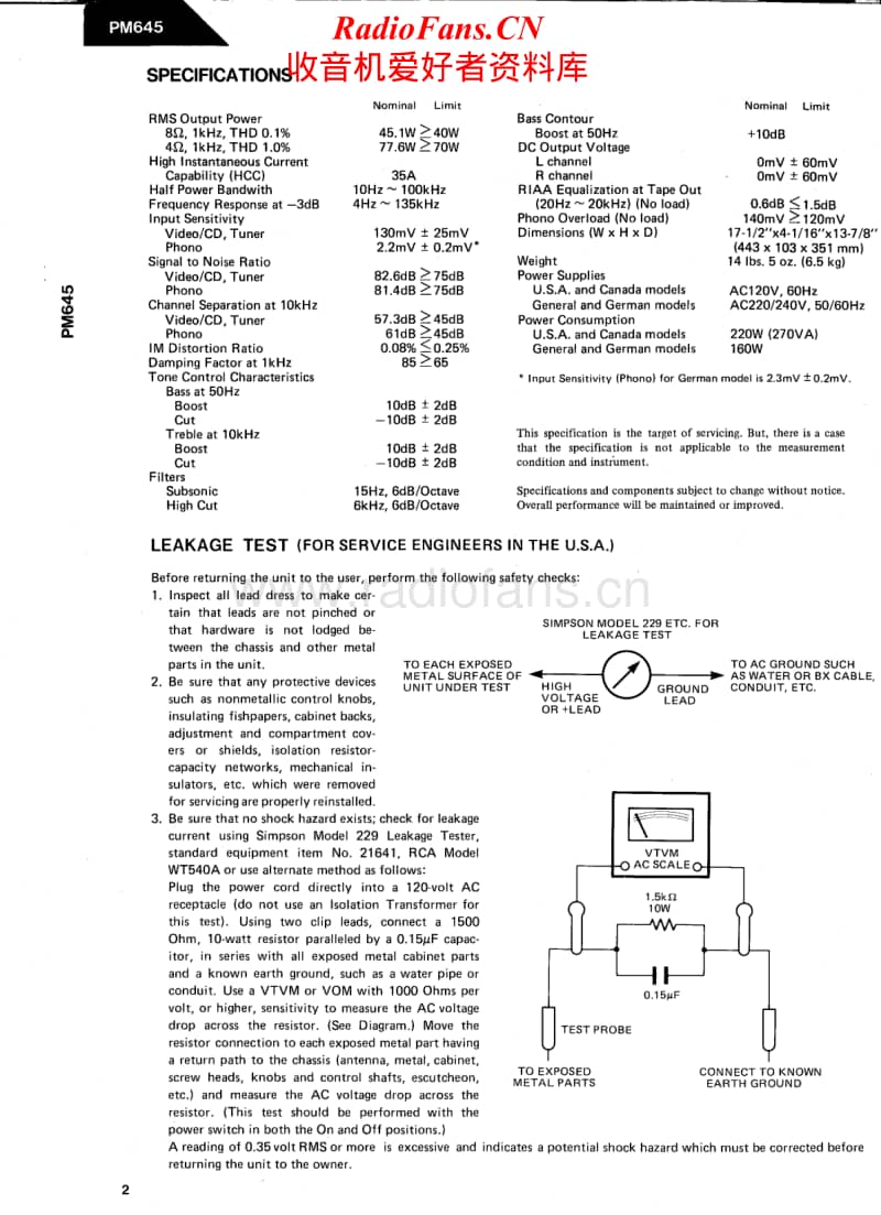 Harman-Kardon-PM-645-Service-Manual电路原理图.pdf_第2页