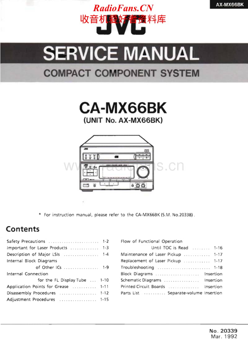 Jvc-CAMX-66-BK-Service-Manual电路原理图.pdf_第1页