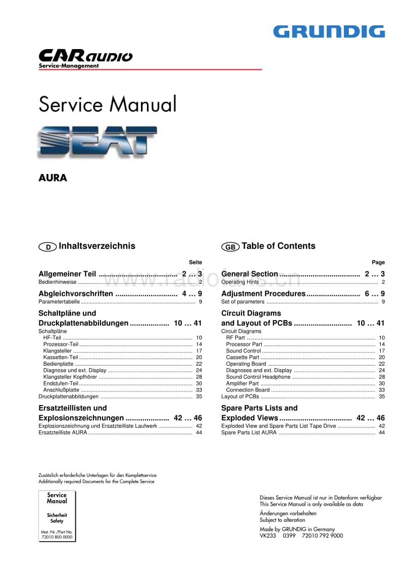 Grundig-Seat-Aura-Service-Manual电路原理图.pdf_第1页
