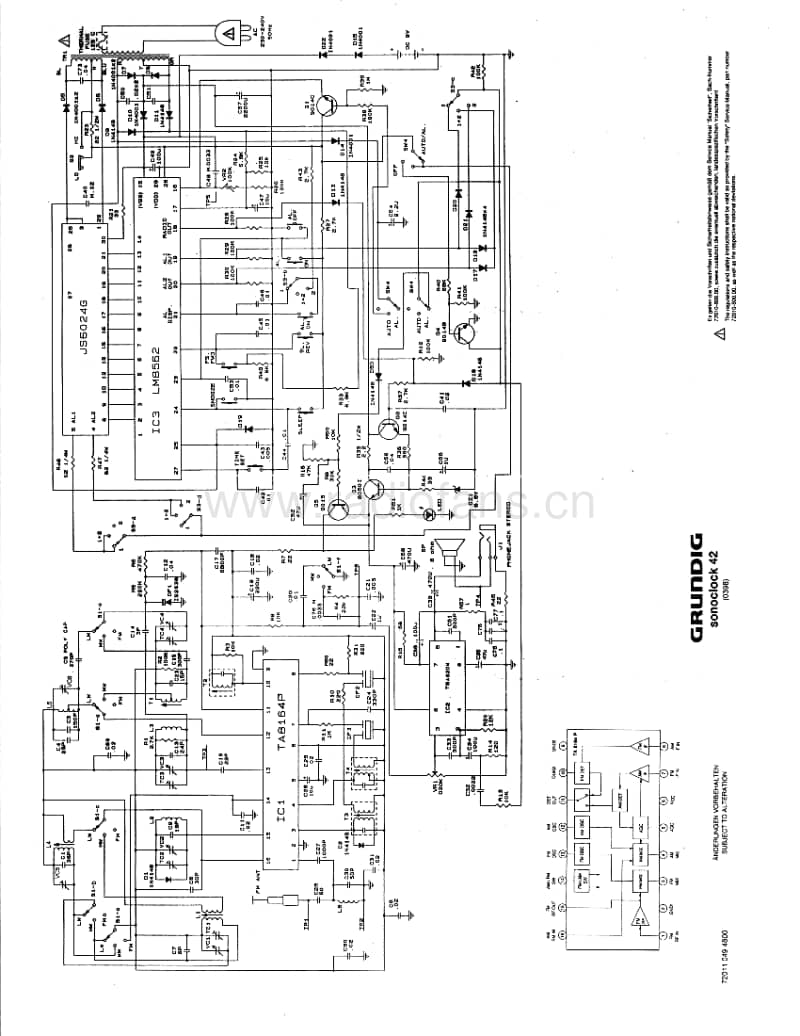Grundig-Sonoclock-42-Schematic电路原理图.pdf_第1页